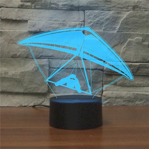 Lámpara de Mesa Noche Ilusión 3D con Control Remoto USB miniatura 3