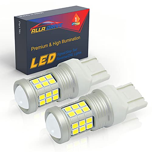 Alla Drive T20 7440 7443 Led Bulbs, 6000K Xenon White Back-Up Reverse, Turn Signal, Brake Tail Lights 7441 7444 Na Super Bright 2835 36-Smd Replacement #TOP6