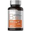 Horbaach Vitamin B12 1000 mcg Sublingual | 400 Fast Dissolve Tablets | Methylcobalamin Supplement for Women and Men | Berry Flavor | Vegan, Non-GMO, and Gluten Free