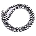 JOE FOREMAN 6mm Black Hematite Beads for Jewelry Making Natural Gemstone Semi Precious Round Faceted Spacer 15