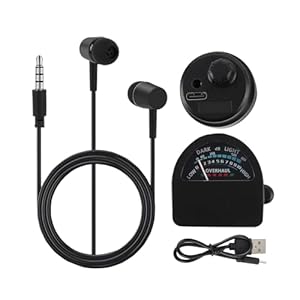 Waterleak Detector Tool Kit for Underground Pipe Water Leak Sensor Alarm for Home, Pipeline Leak Leakage Detector Sound Intensifier for Site, Tube Construction, Car Maintenance (#1)