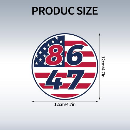 Image of 3pcs 8647 President Car Magnets, American Flag Bumper Stickers Campaign Magnetic Political Bumper Stickers for Cars, Trucks & Vehicles (Style C)