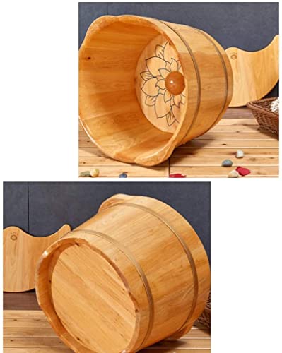 Tina de madera para remojo de pies de cedro miniatura 4