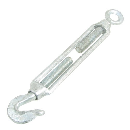 Image of Aexit 27.5cm Length Padlocks & Hasps Commercial Type Die Casting Turnbuckle Hook Hasps w Eye
