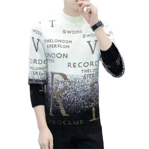Hair Sweater in Autumn Spring Mens Korean Knitted Pullover Thickened Mens Top
