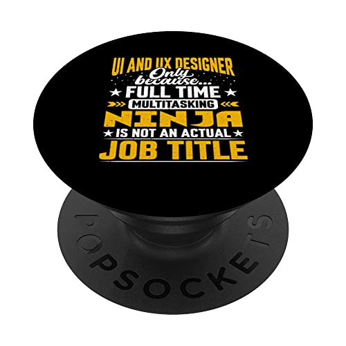 Funny UI and UX Designer Job Title PopSockets PopGrip Intercambiable