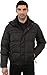 Andrew Marc Men's Legacy Fauxmula Down Bomber with Removable Hood and Faux Fur Collar, Black, XX-Large