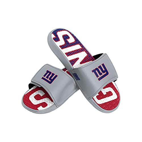 FOCO New York Giants NFL Mens Gradient Wordmark Gel Slide - XL
