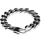 Gewicht: 102 g G e D Argenti Quadratisches Panzerkette Armband 450 aus 925er Silber, 23 cm, Nickel Sterling-Silber