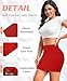 DERCA Half Slips for Women Under Dress Non Cling Lace Trim Underskirt for Dresses Above Knee Slip Skirt (Red,Large)