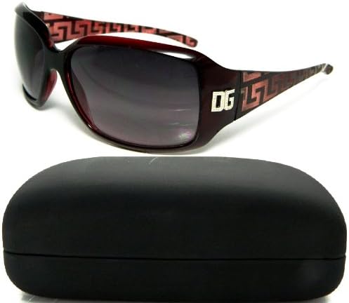 Womans Designed Stem/Red DG Eyewear Sunglasses W/Hard Protective Case 2105C