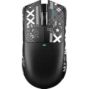 ATTACK SHARK X11 SE Wireless Gaming Mouse, PixArt PAW3311 Gaming Sensor, BT/2.4G Wireless/Wired, 22000 DPI, 65 Hours Battery, Office Mice Gamer Mice for Win11/Xbox/PS/Mac (Black+Tape)