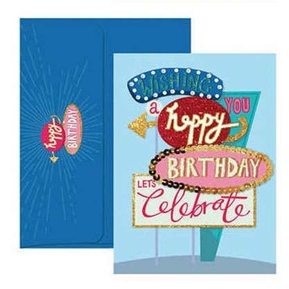 Burgoyne Handmade 3D Happy Birthday Greeting Card with matching Envelope - Celebrate
