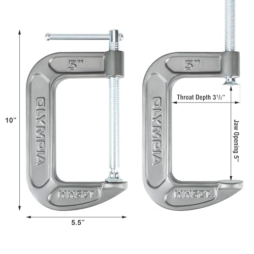 Image of Olympia Tools C-Clamp, 38-145, (5 inch X 3.25 inch)