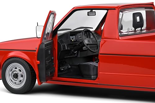 Volkswagen Caddy MK.1 Rojo 1982 1:18 Solido miniatura 6
