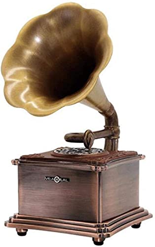 レトロな蓄音機、レイジークラシックBluetoothスピーカー、ダブルステレオレコード付き、ヴィンテージ蓄音機-Bレコーダー