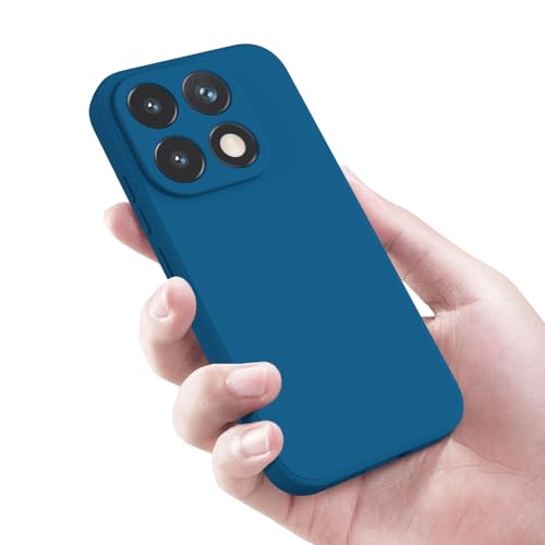 Image of Kapa Matte Protective Lens Flexible Back Cover for Xiaomi 17 | Slim Silicone with Soft Lining Shockproof Full Body Bumper Case (Blue)