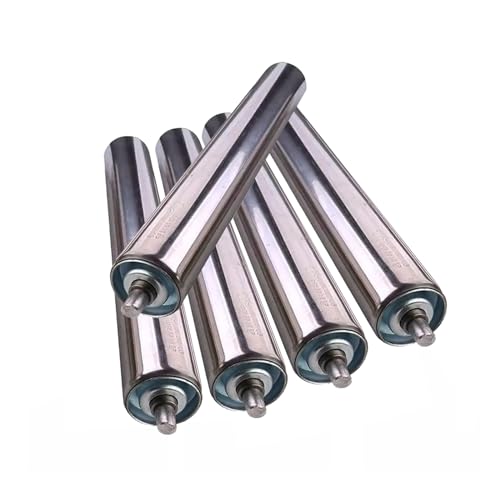 Rouleaux de convoyeur en acier inoxydable pour usines lot de 5 pièces de rechange argent