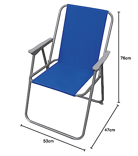 Linea Garden Friend Sedia Relax In Acciaio E Pvc 600D Colore Blu - 2