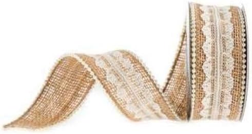 white burlap ribbon hobby lobby