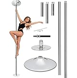 ZENY Portable Dancing Pole Kit Removable Stripper Pole for Home Apartment Spinning Dance Pole with Extension for Exercise,Club,Party,Pub,Pole Dancing Workout