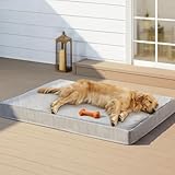 RRPETHOME Indestructible Dog Bed for Aggressive Chewers, Chew Proof & Bite Resistant Dog Beds for Active Small Dogs, Durable Bed for Large Breeds, Anti‑Scratch Dog Crate Bed, Large