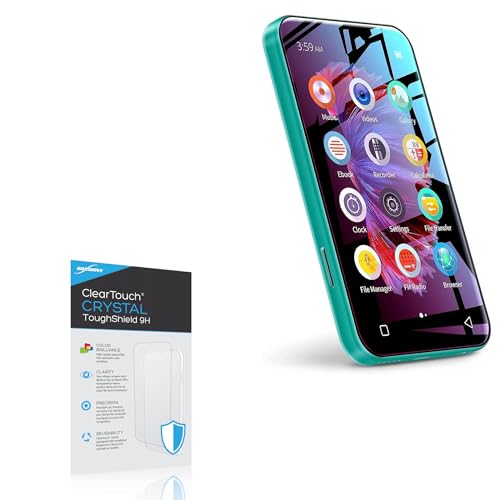 BoxWave Screen Protector Compatible with TIMMKOO Q5 WiFi MP3 Player - ClearTouch Crystal ToughShield 9H (2-Pack), Clear 9H Tough Flexible Film Screen Protector