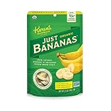 Karen's Naturals Organic Just Banana, 2.5 Ounce Pouch (Packaging May Vary) Organic All Natural Freeze-Dried Fruits & Vegetables, No Additives or Preservatives, Non-GMO