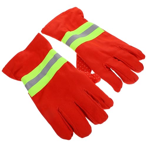Guantes de extinción de incendios reflectantes y transpirables para rescate