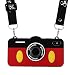 iPhone XR Case with Lanyard, Shinymore 3D Cute Soft Silicone Cartoon Mickey Mouse Camera Design Case with Ring Holder for iPhone XR