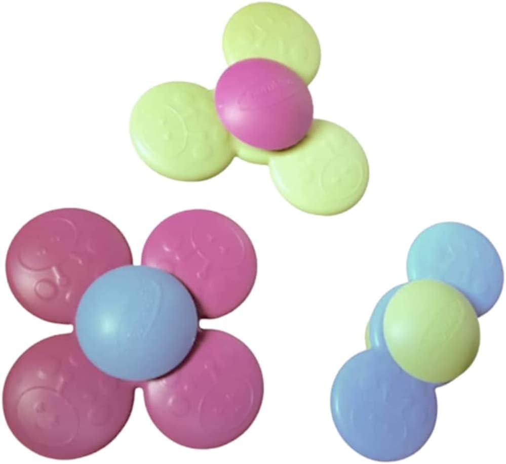 Fidget Suction whirly Spinners for Baby Toddler Kids, Durable Toys (3 Pack)