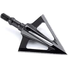 Vantage Point Archery VPA 1 1/8" 2 Blade Double Bevel Broadhead, Screw-in, 1045 Carbon Tool Steel 50-52 Rockwell, 3 Pack, Made in The USA