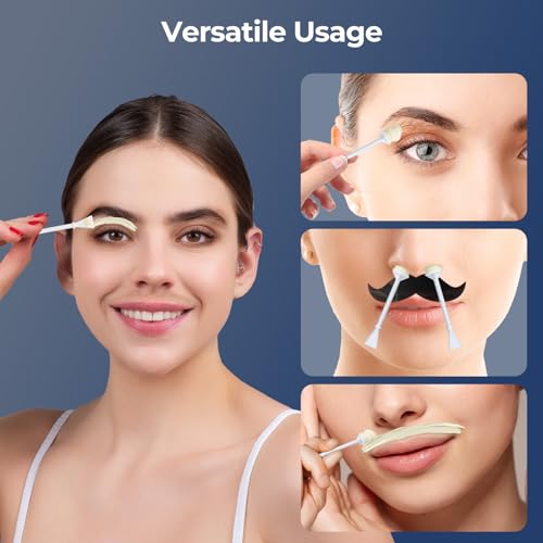 Suerbeaty Nose Wax Kit, Nose Hair Waxing Kit For Men, Black Ear Hair Removal Wax Kit, USB Quick Heating, Constant Temp