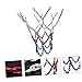 GAROZATION 1pc Chain Basketball Net Easy Installation Fits Standard Youth Three Color Design for Courts Basketball Accessory