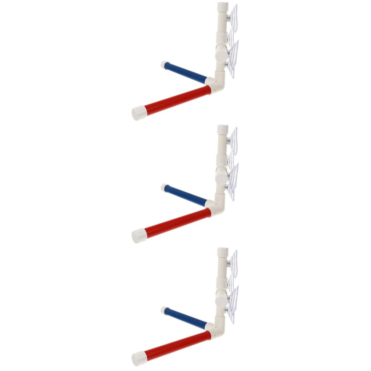 Housoutil 3sets Perchero per Uccelli con Ventosa Gioco per Pappagalli e Parrocchietti Accessorio da Gabbia per Uccelli Stabile e Facile da Usare per Soleggiamento e Divertimento