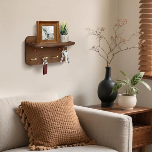 Soporte de llaves de pared para no perder llaveros con imán oculto 5
