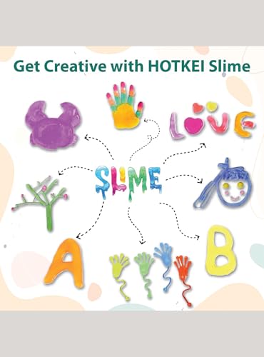 Image of HOTKEI (200 ml) Slime Activator DIY Magic Toy Jelly Putty Making kit Set Borax Slime Activator Liquid Gel Toy for Boys Girls Kids for Making Slimes at Home
