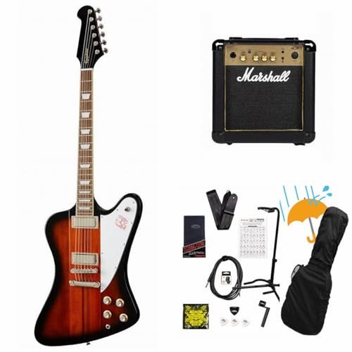 Epiphone/Inspired by Gibson Firebird Vintage Sunburst (VS) エレキギター Marshall MG10アンプ付属エレキギター初心者セットR