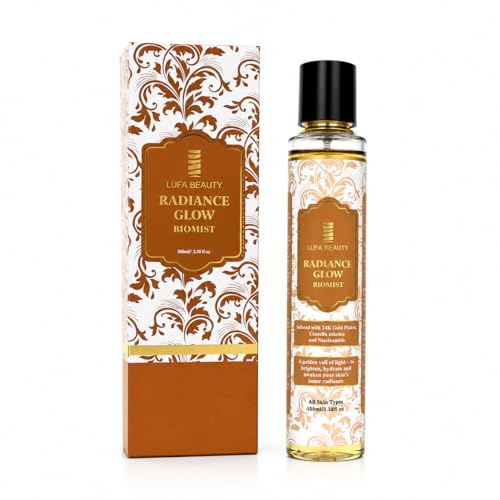 Image of Radiance BioMist with 24K Gold Flakes | Instant Glow Face Mist | Hydrating & Brightening Facial Spray | Saffron Infused | For Dull & Tired Skin | 100 ml
