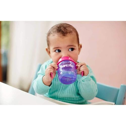 Image of AVENT Philips Silicone Classic Spout Cup with Handle | Pink /Purple | 200ml (SCF551 /03)