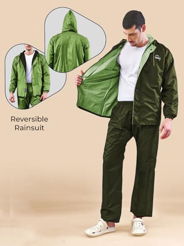 Image of LUX VENUS Reversible Rain Coat for Men.