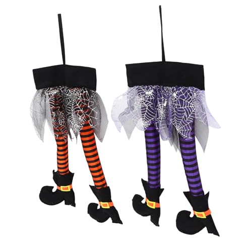 Witch James Suspendus Halloween 2pcs Pendentif Décoratif pour Arbre et Clôture