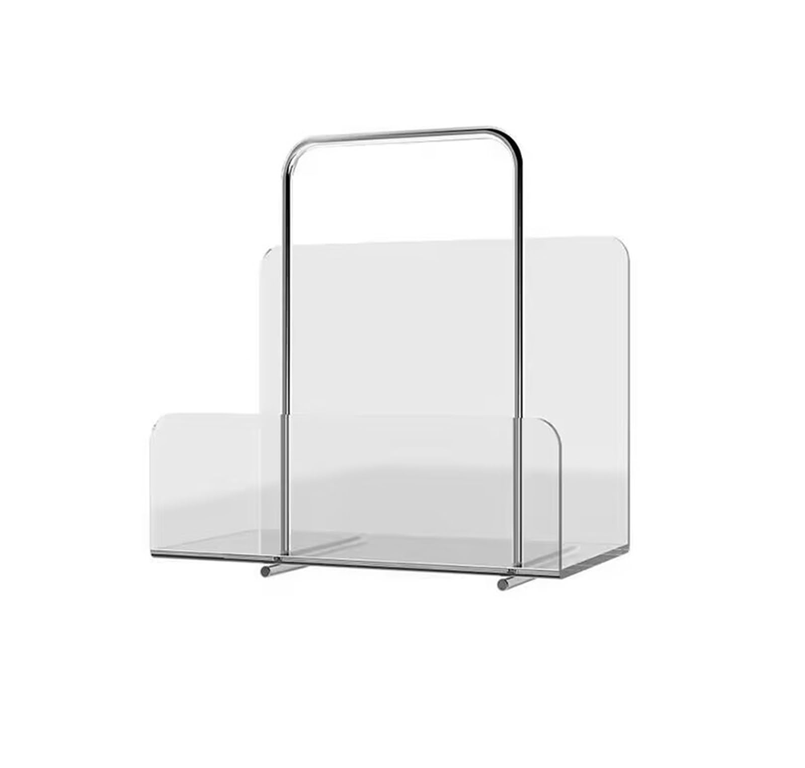 ZAWBNREOPC magazine rack Countertop Magazine Holder Clear Acrylic Tabletop Magazine Rack for Office Bedroom Living Room Decoration