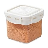 Opérez facilement: renforcez le séchage de la cassonade avec notre gardien de cassonade. Sa conception à double couche aide à maintenir la fraîcheur, et une zone de stockage et un porte-cuillère assurent une collecte propre et précise. La conception de séparation comprend une cuillère carrée, ce qui en fait un ajout très prévenant à votre cuisine.