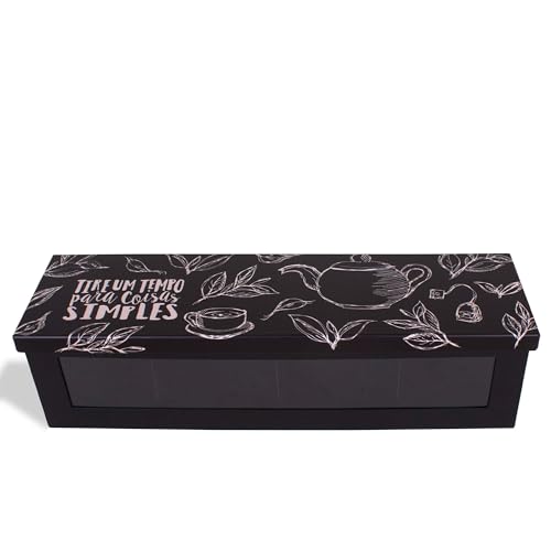 Caixa de chá estampada