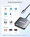 vilcome USB to HDMI Adapter, USB 3.0 to Dual HDMI Adapter with USB 3.0 Port, Audio Video Graphics Converter Cable for Laptop Monitor Desktop TV, Compatible with Mac OS, Windows