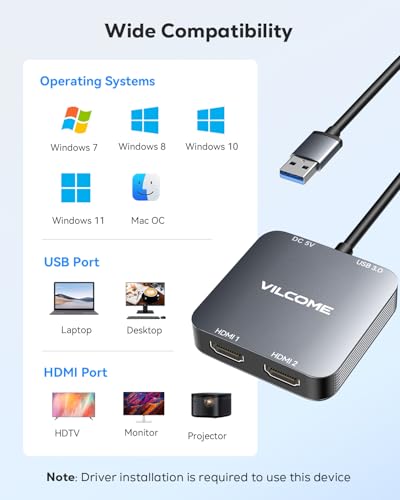 Adaptateur USB vers HDMI pour télétravail sur double moniteur Mac