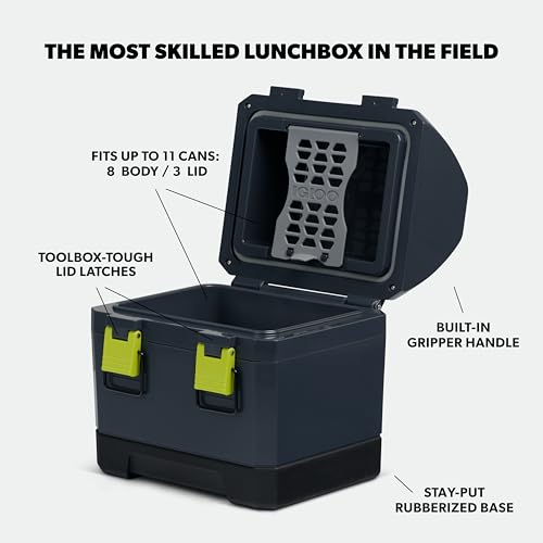 Igloo Gripper CoolBox 10 Qt Cooler, Jet Carbon - image 2