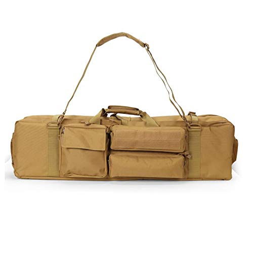 Fouos Padded Rifle Bag, Soft Rifle Case Gun Bag Army Combat Airsoft Air Rifle Bag m249 for Tactical Hunting Backpack,39 Inch