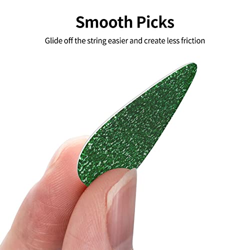 Ensemble de 12 médiators de guitare scintillants verts pour guitare acoustique, guitare électrique, contrebasse, ukulélé - Les Beatles, Paul McCartney, John Lennon, RIngo Starr, George Harrison Ensemble de 12 médiators de guitare scintillants verts pour guitare acoustique, guitare électrique, contrebasse, ukulélé – Image 4